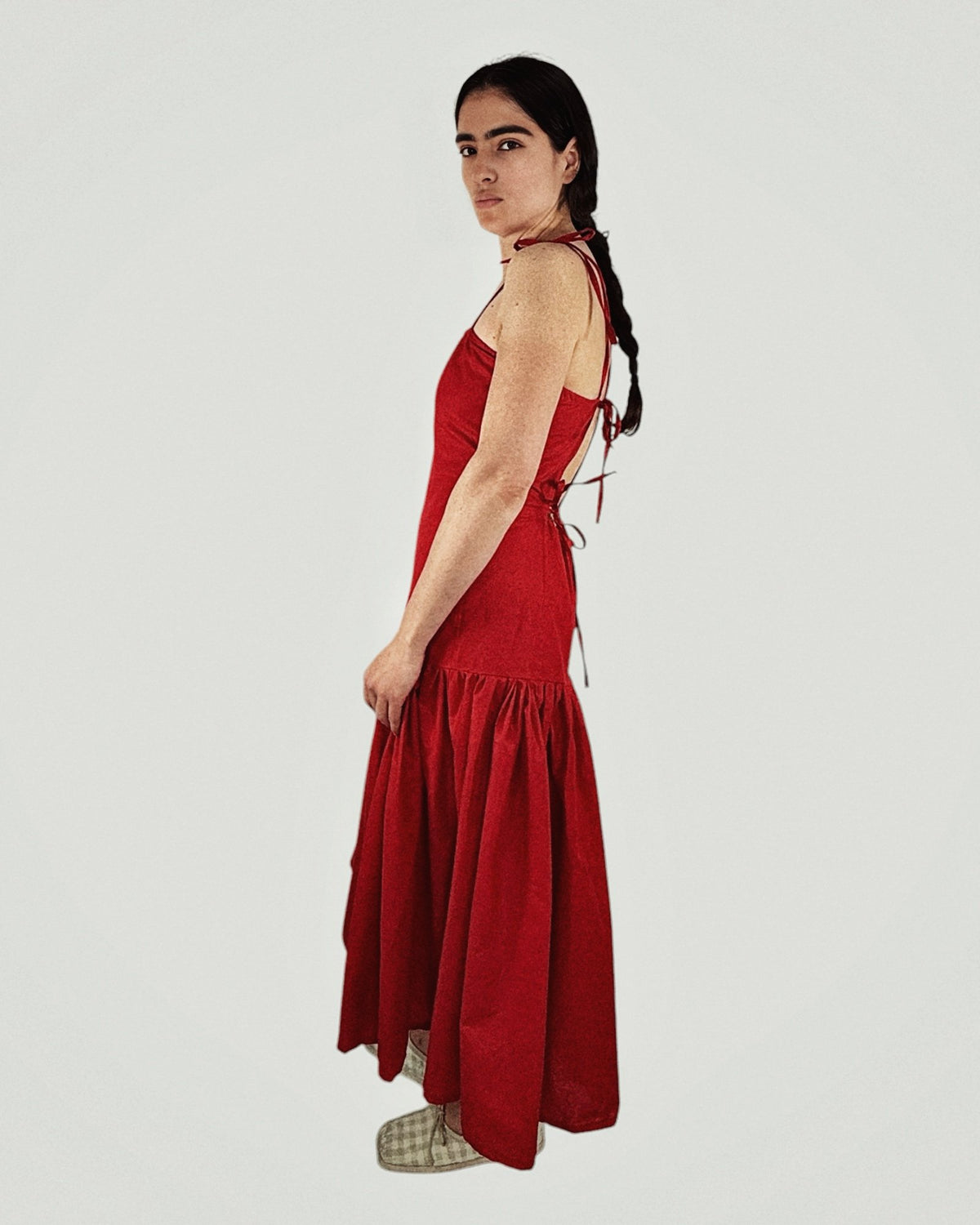 Made to Order Dropped Waist Midi Dress