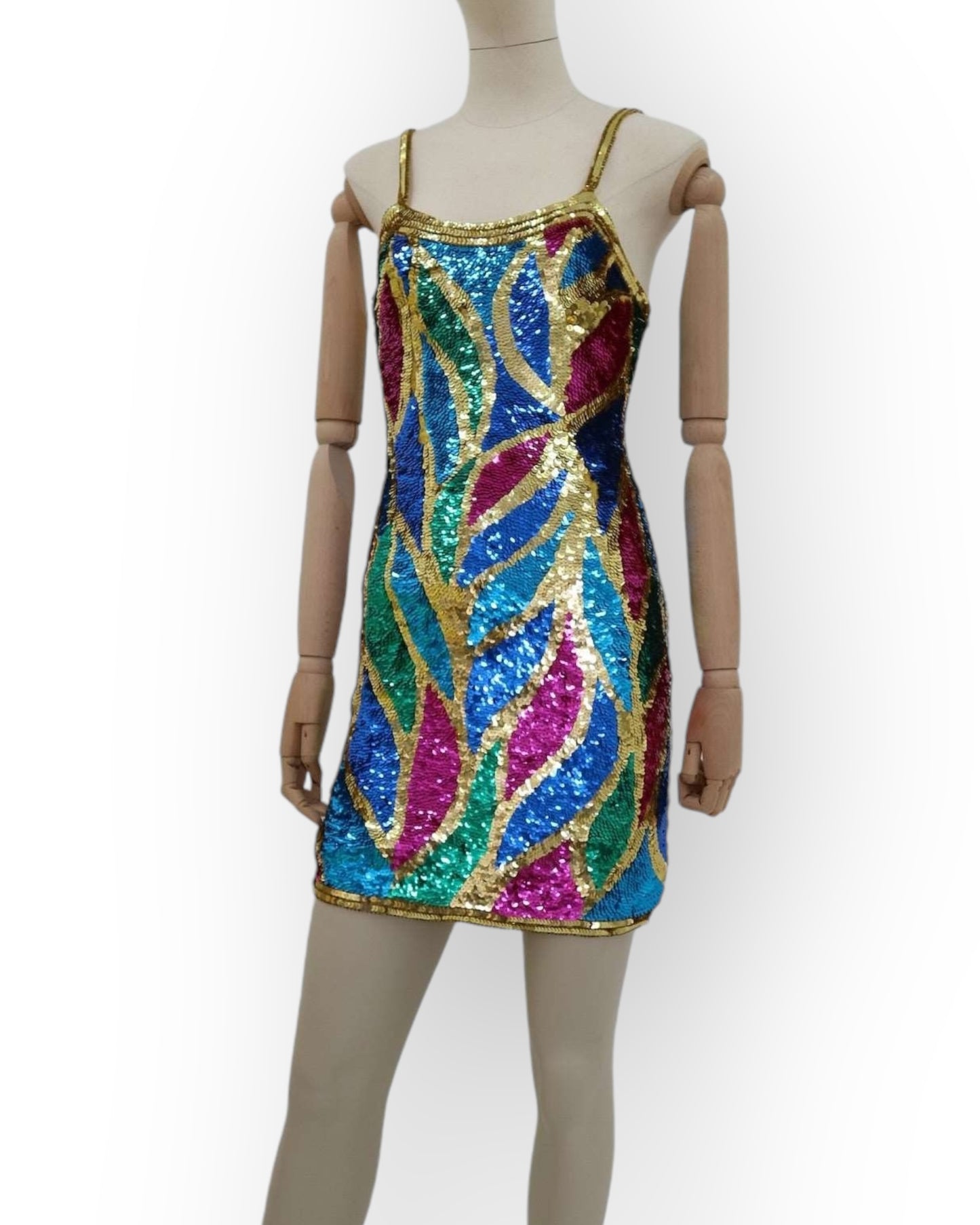 Silk & Sequins Vintage Dress by Sean Collection