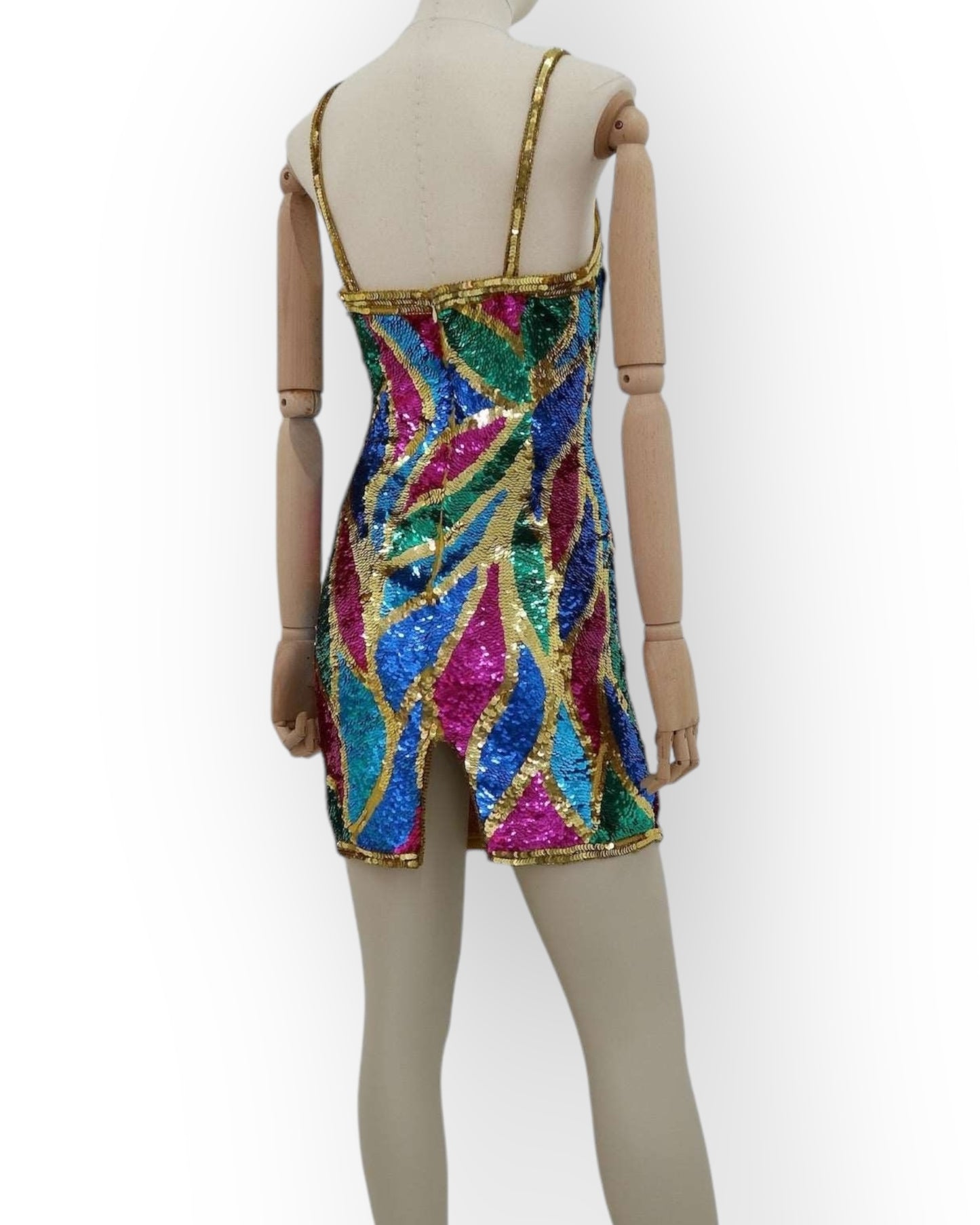 Silk & Sequins Vintage Dress by Sean Collection