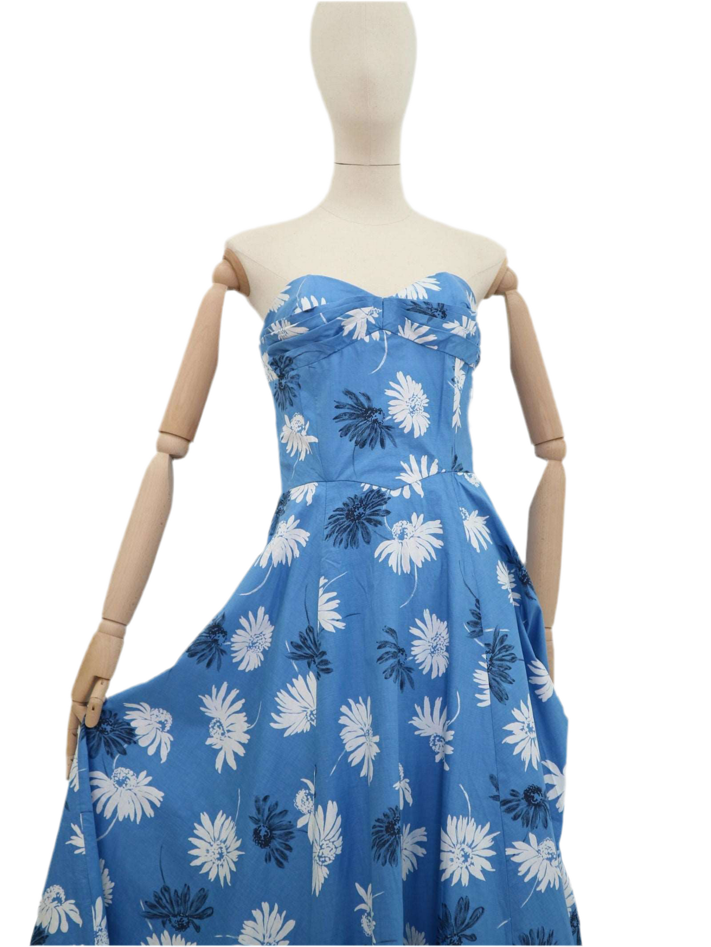 50’s Vintage Rivier Model Maxi Dress Hand Finished