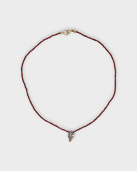 Mystic Moods Coral & Keshi Necklace