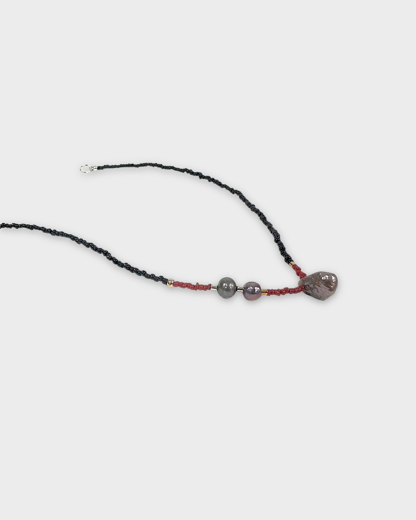 Mystic Moods Peacock & Coral Necklace