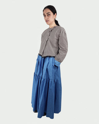 Tied Front Top & Maxi Skirt Set