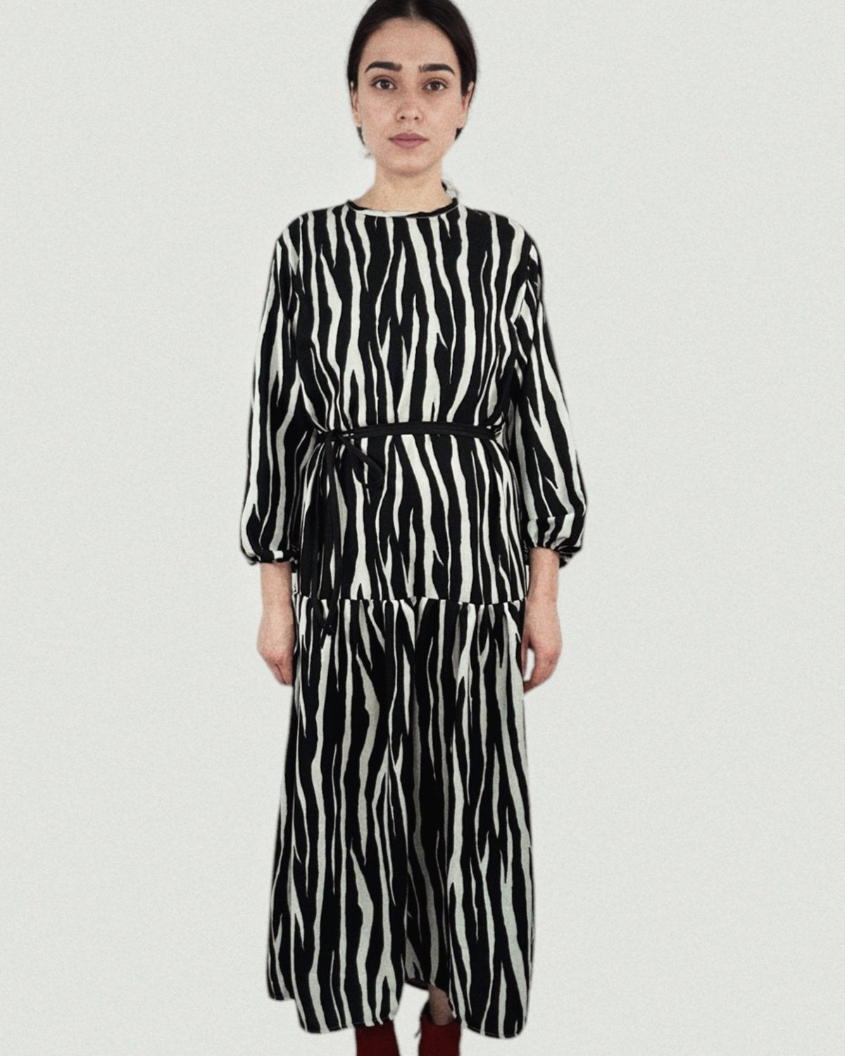 Made to Order Zebra Midi Dress