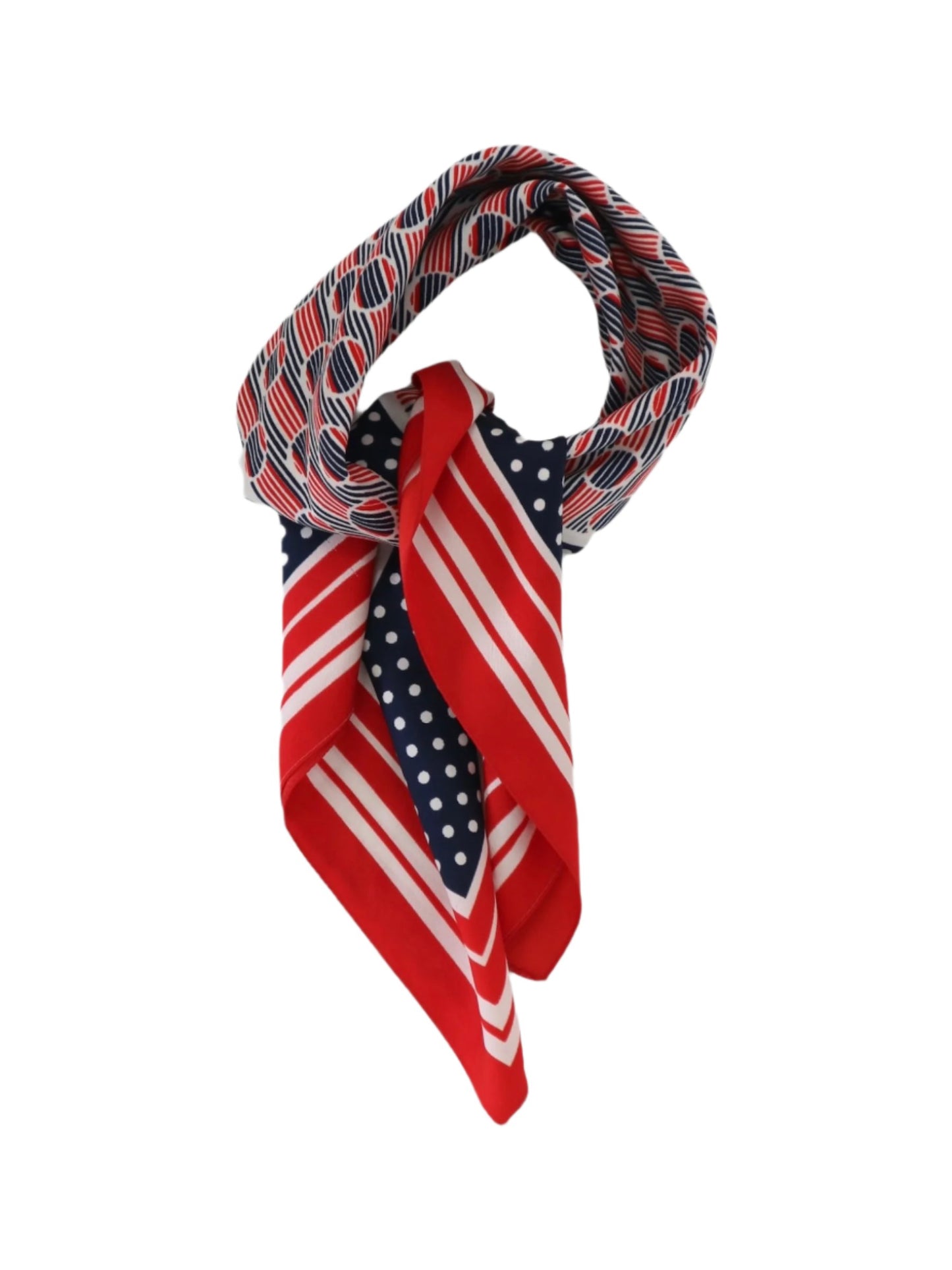 Multicoloured Geometric Print Scarf