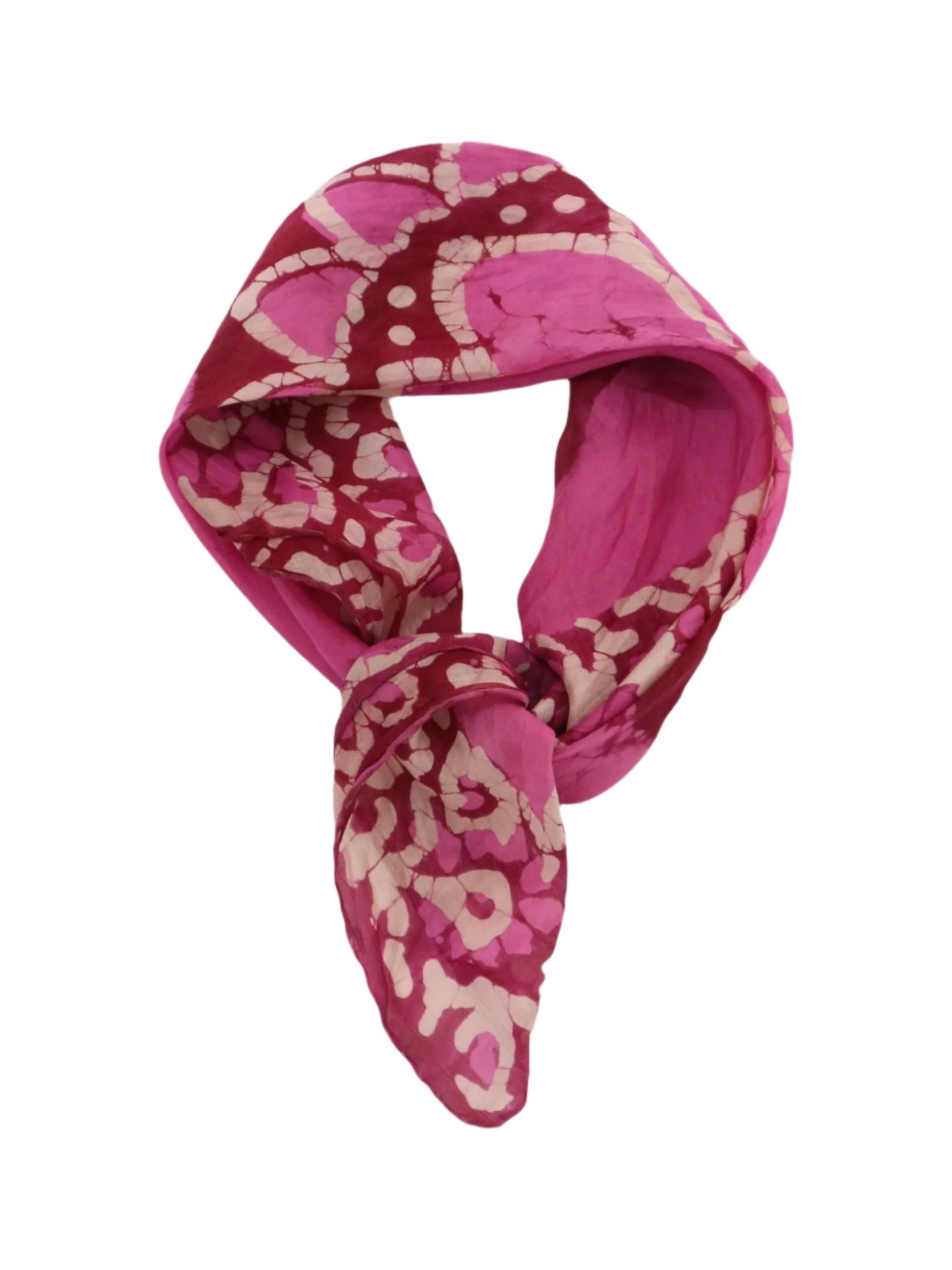 Abstract Floral Print Scarf