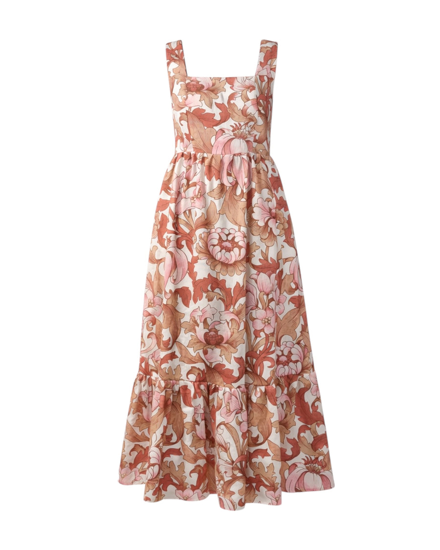 Mystic Moods Floral Vintage Maxi Dress