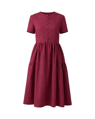 Mystic Moods Buttoned Front Midi Dress