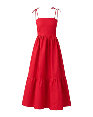 Mystic Moods Vintage Red Bow Maxi Dress