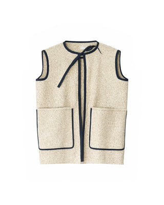 Mystic Moods  Black Crew Neck Vest