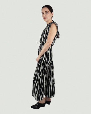 Mystic Moods Zebra  Dropped Waist Maxi