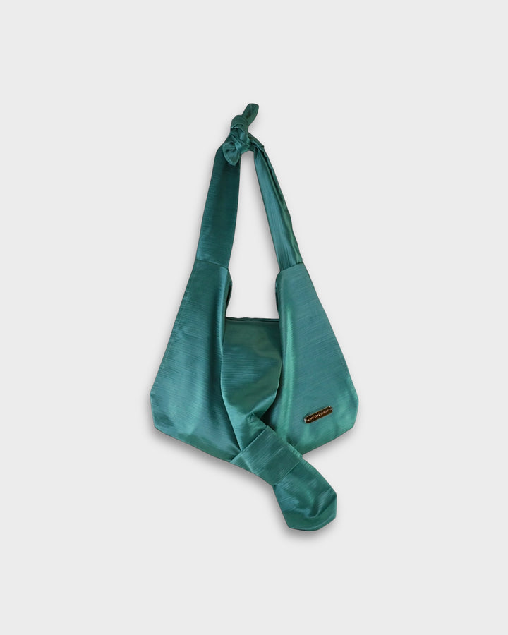 Emma Mini Hobo Bow Green
