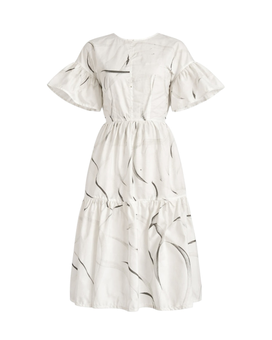 Mystic Moods Bow Hand Painted Maxi Dress