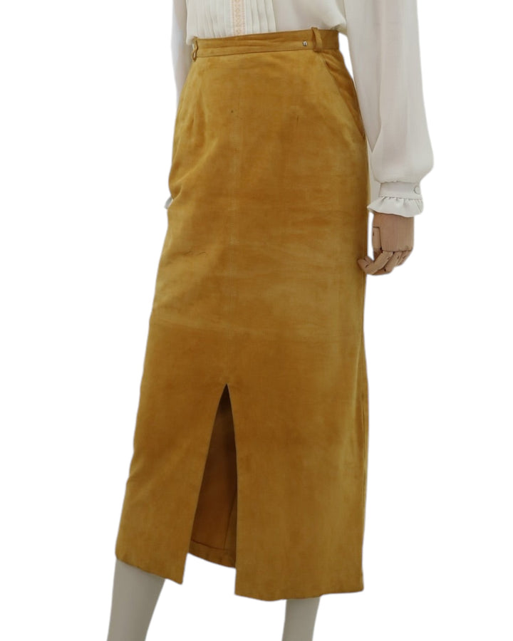 Vintage Leather Skirt