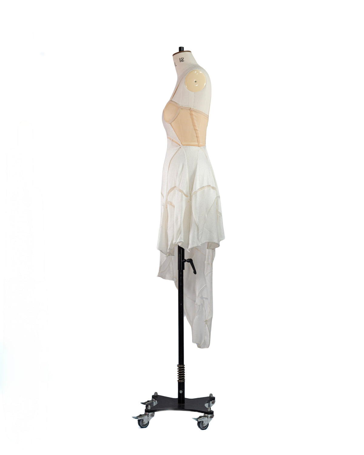 Veil Open-Back Mesh Corset Knit Dress
