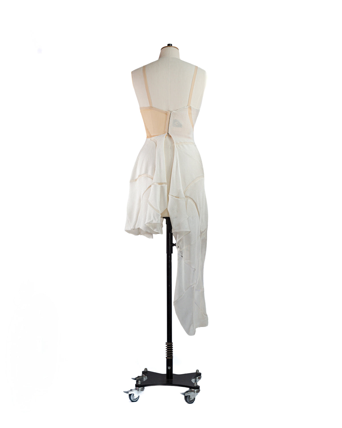 Veil Open-Back Mesh Corset Knit Dress