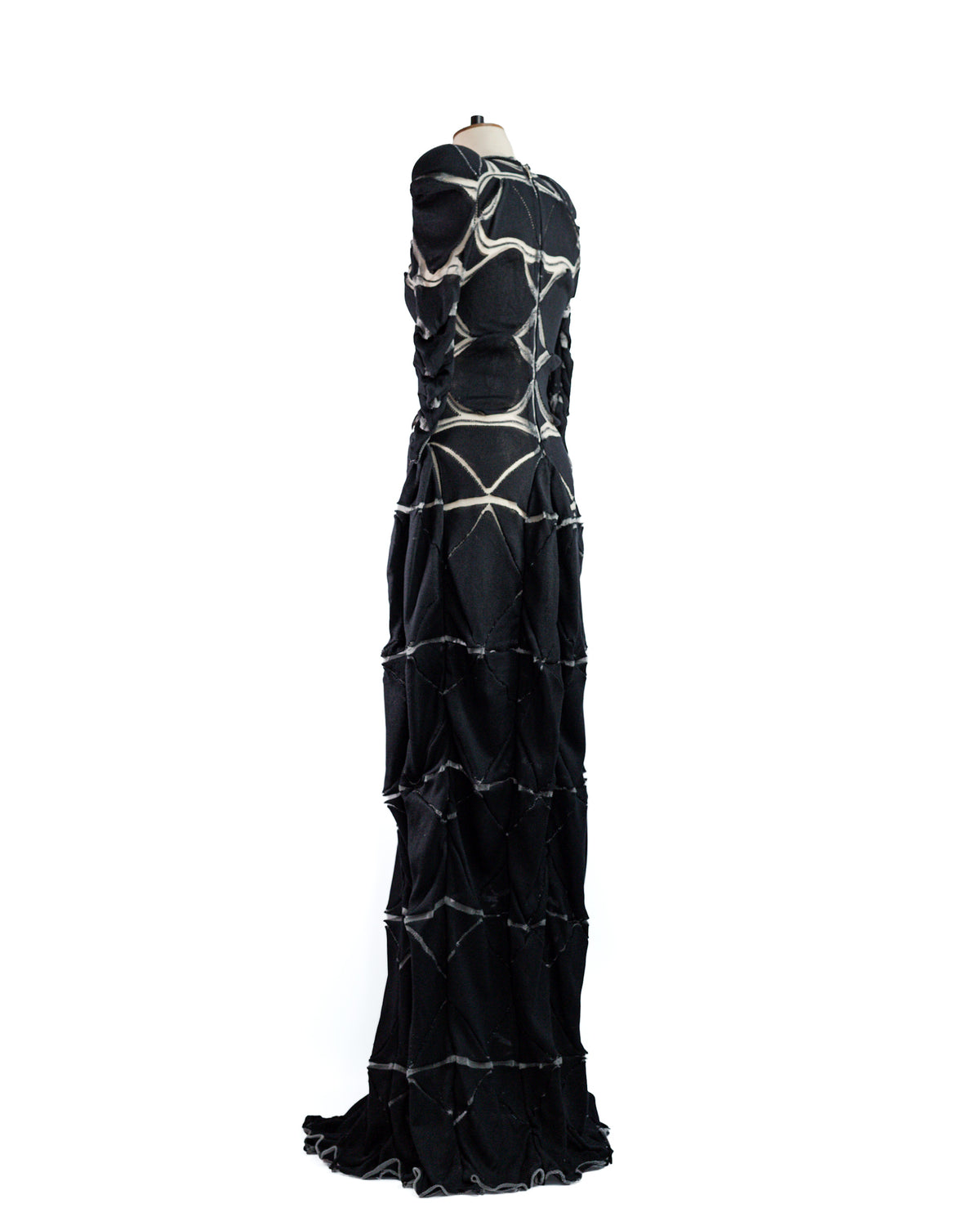 Nocturne Sculptural Silk Knit Maxi Gown