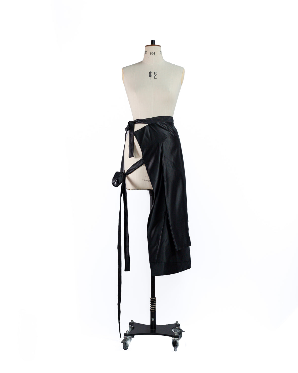Asymmetric Satin Viscose Jacket & Half Skirt by Alina Stanila