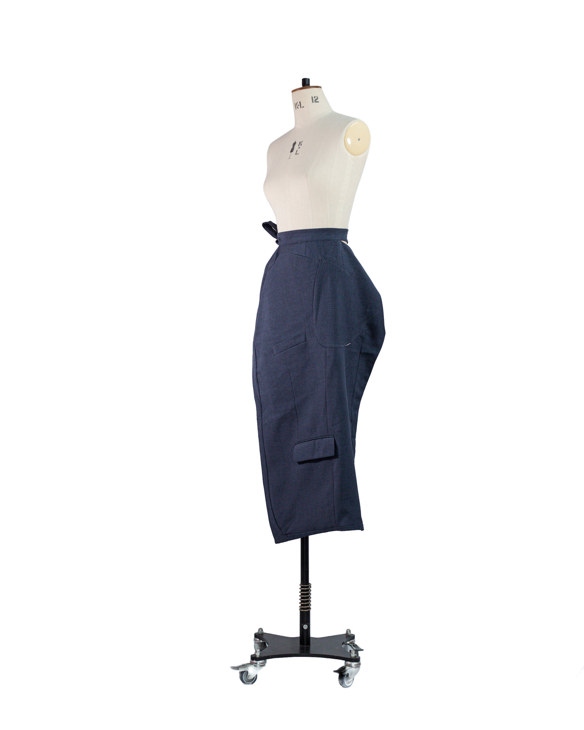 Deconstructed Wool Suit Jacket & Half Skirt