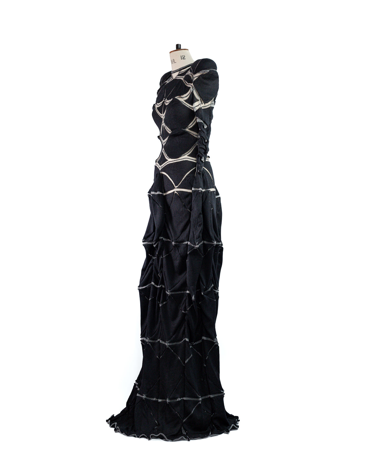 Nocturne Sculptural Silk Knit Maxi Gown