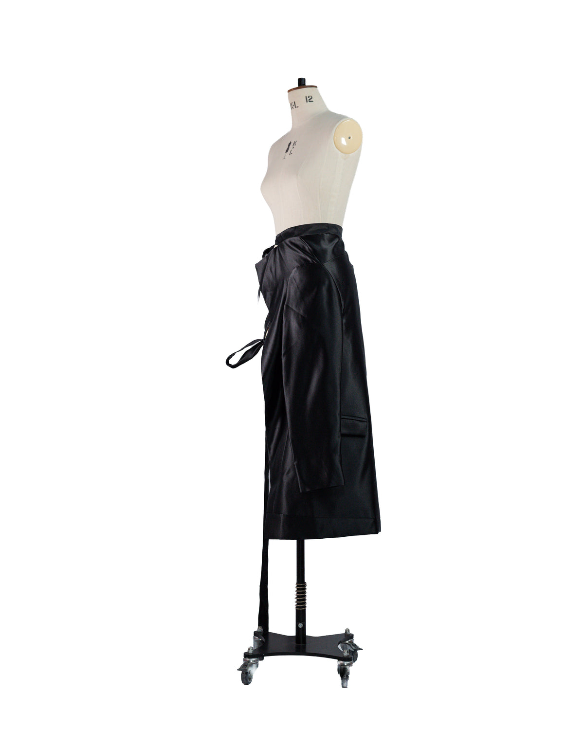Asymmetric Satin Viscose Jacket & Half Skirt by Alina Stanila