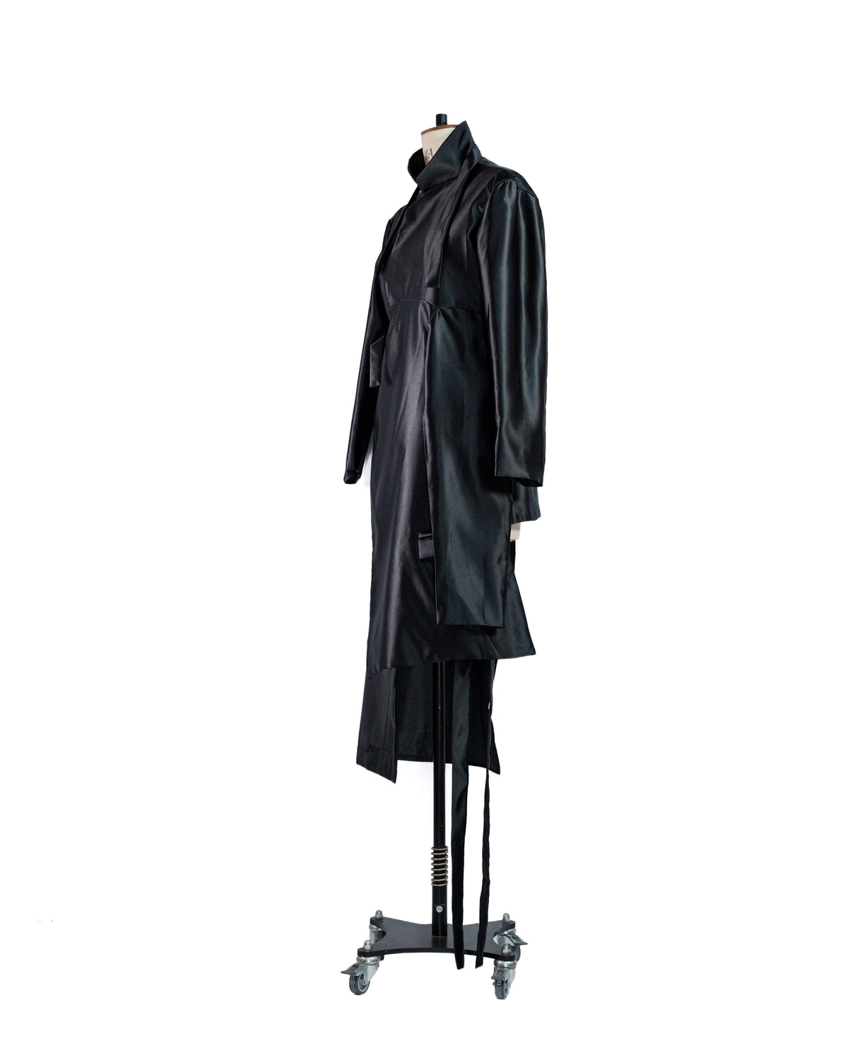 Asymmetric Satin Viscose Jacket & Half Skirt by Alina Stanila