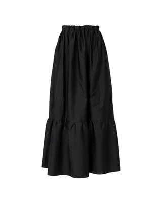 Tiered Maxi Skirt in Black