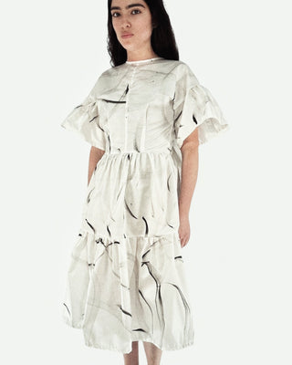 Mystic Moods Bow Hand Painted Maxi Dress