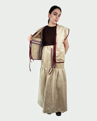 Mystic Moods Corduroy Co-ord Set in Burgundy