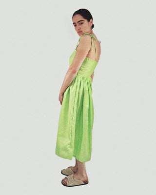 Mystic Moods Gathered Waist Cotton Maxi Dress