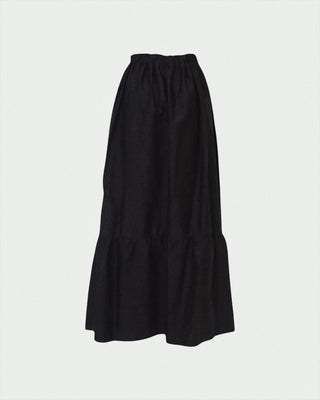 Tiered Maxi Skirt in Black