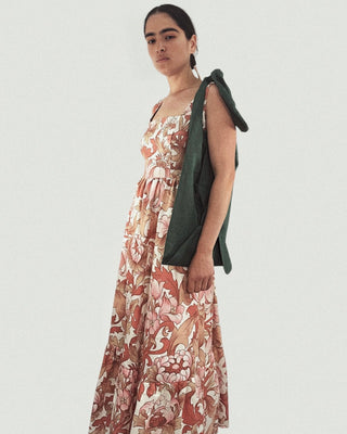 Mystic Moods Floral Vintage Maxi Dress