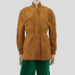 Vintage Suede Jacket with Detachable Sleeves