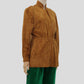 Vintage Suede Jacket with Detachable Sleeves