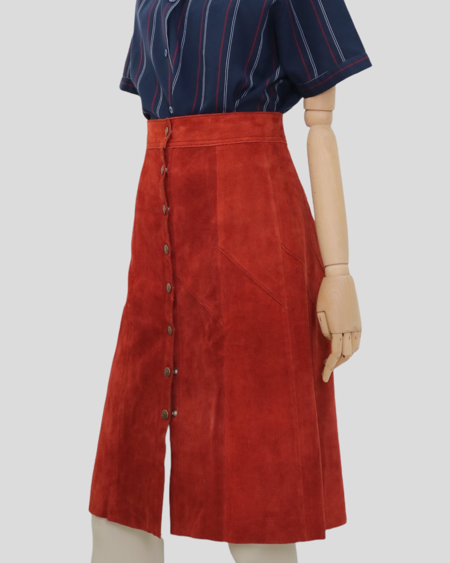 DKNY Vintage Suede Skirt