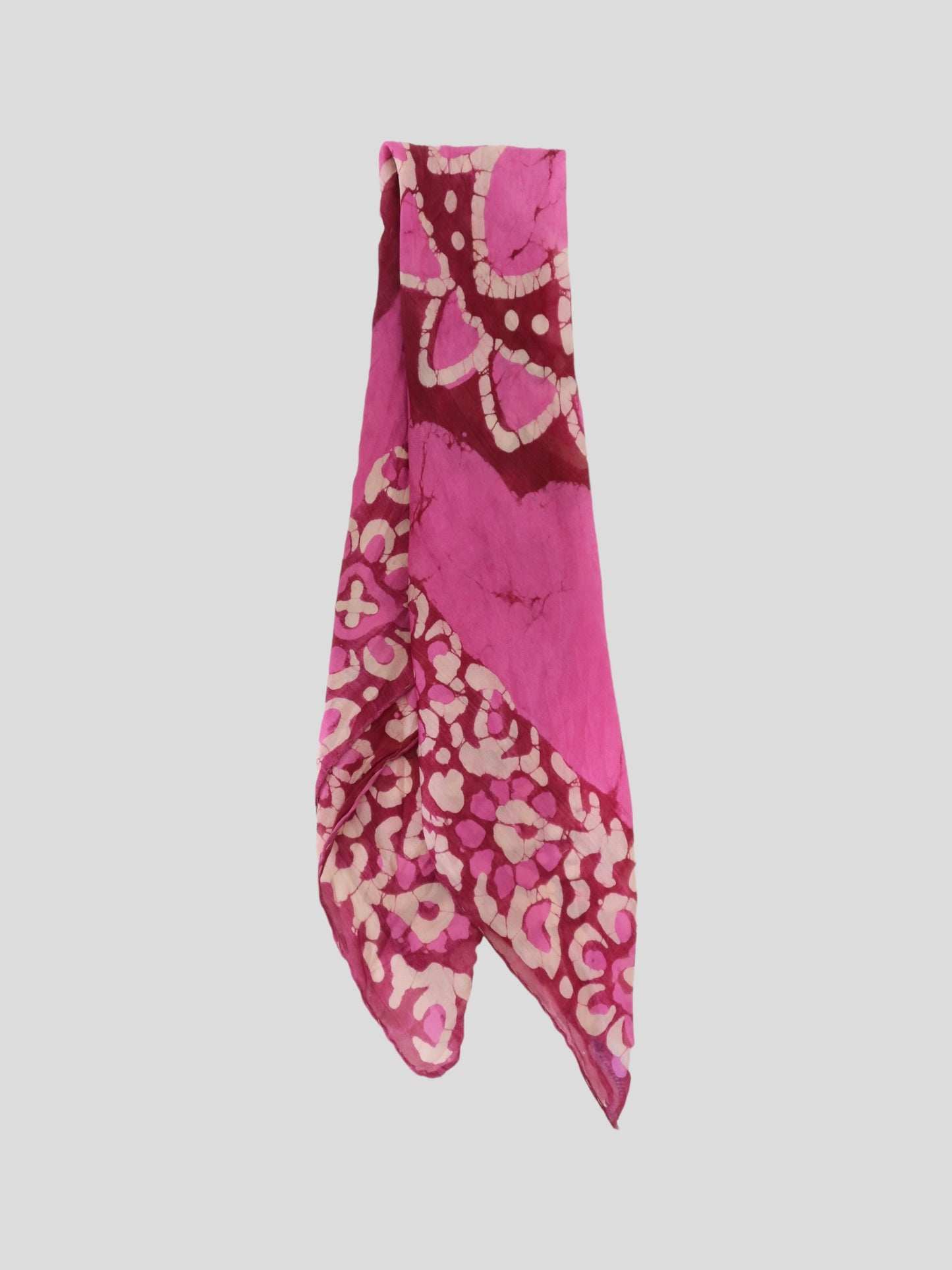 Abstract Floral Print Scarf