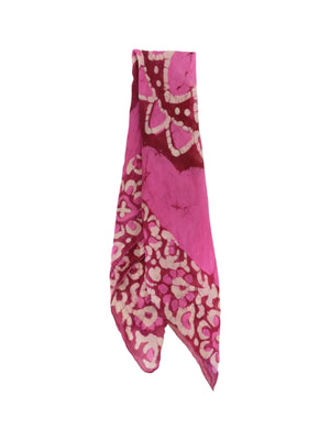 Abstract Floral Print Scarf