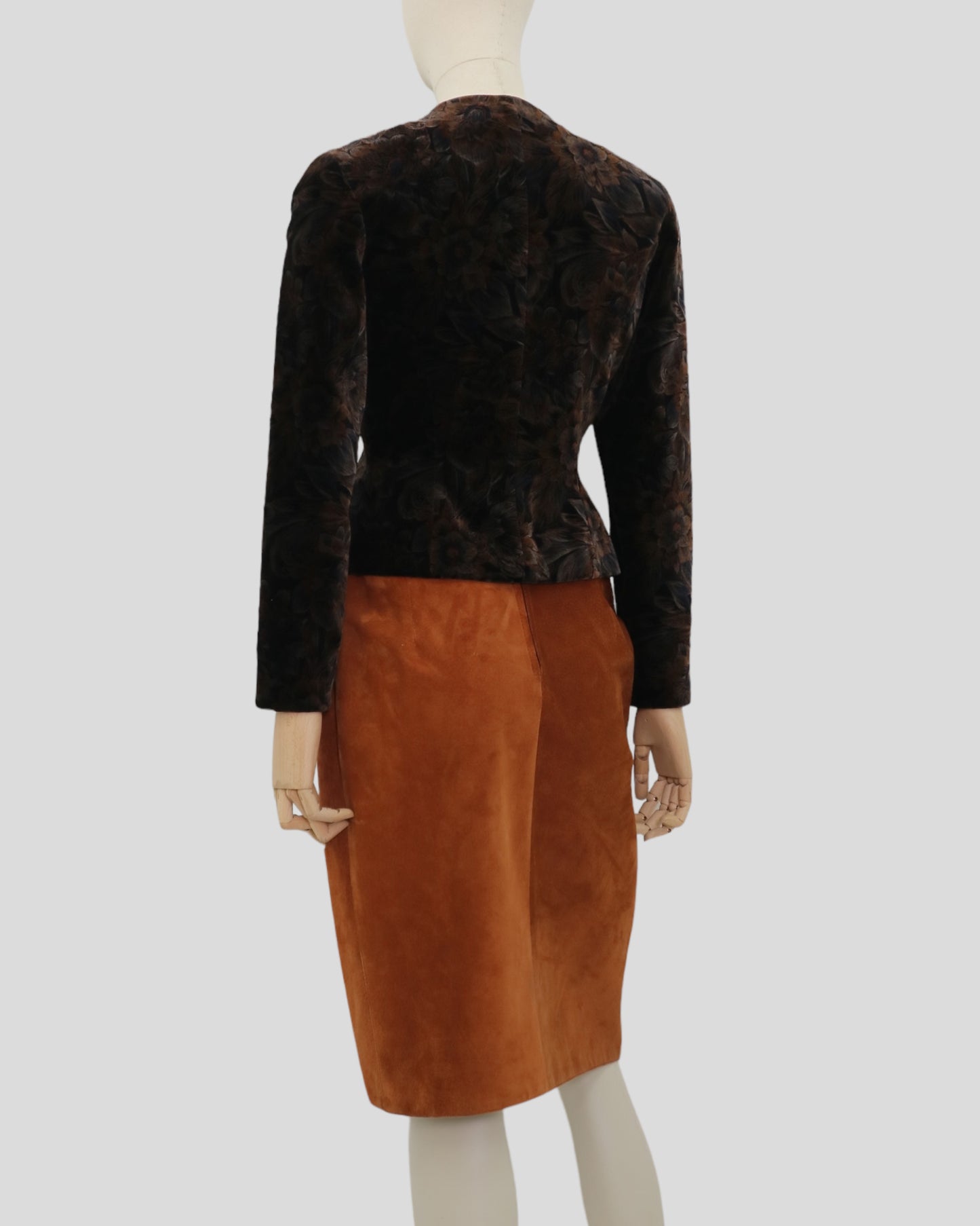80’s Wrap Suede Skirt