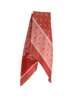 Vintage Autumn Leaves Print Scarf