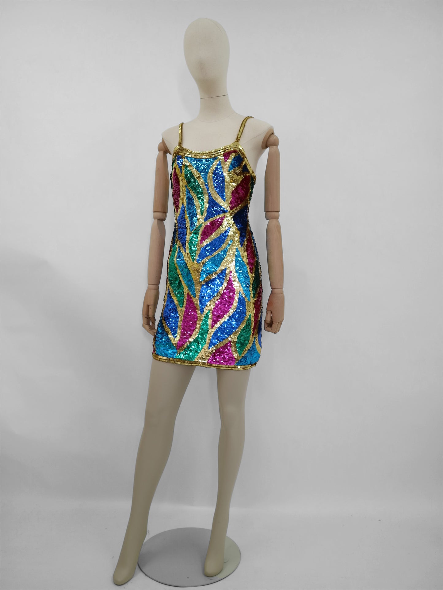 Silk & Sequins Vintage Dress by Sean Collection